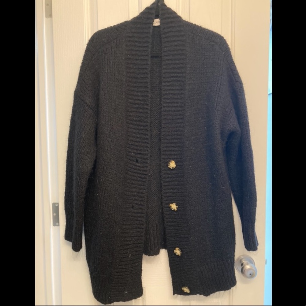 Zara oversized wool cardigan